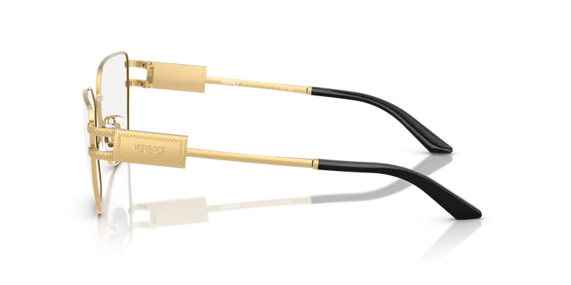 Versace Donna VE1301 1002 Montature da vista Acciaio Oro Trasparente Pillow Normale miniatura 3