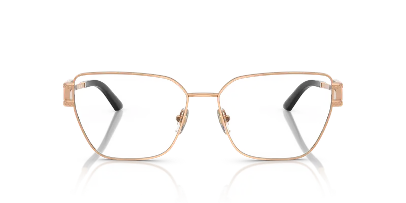 Versace Donna VE1301 1412 Montature da vista Acciaio Oro Trasparente Pillow Normale miniatura 2