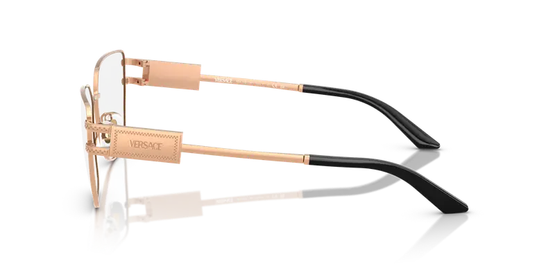 Versace Donna VE1301 1412 Montature da vista Acciaio Oro Trasparente Pillow Normale miniatura 3