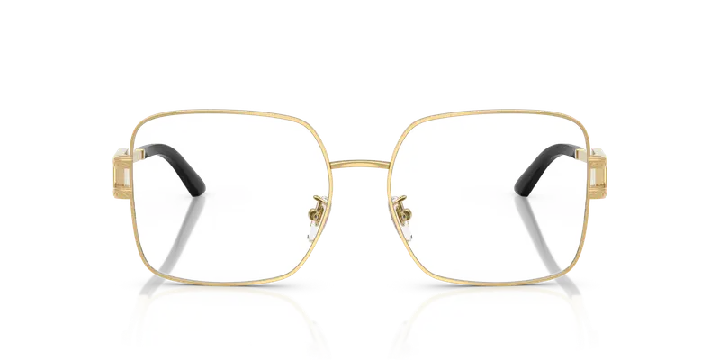 Versace Donna VE1303D 1002 Montature da vista Acciaio Oro Trasparente Squadrata Normale miniatura 2