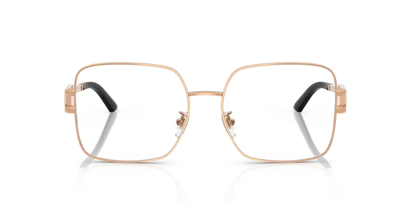 Versace Donna VE1303D 1412 Montature da vista Acciaio Oro Trasparente Squadrata Normale miniatura 2