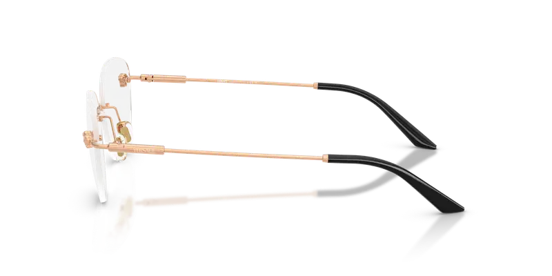 Versace Donna VE1305 1412 Montature da vista Metallo Oro Trasparente Rotonda Normale miniatura 3