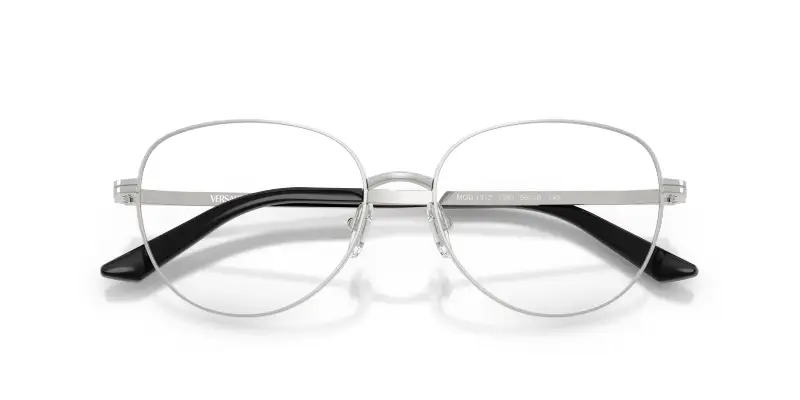 Donna VE1312 1001 Montature da vista Metallo Argento Trasparente Pantos Normale miniatura 2