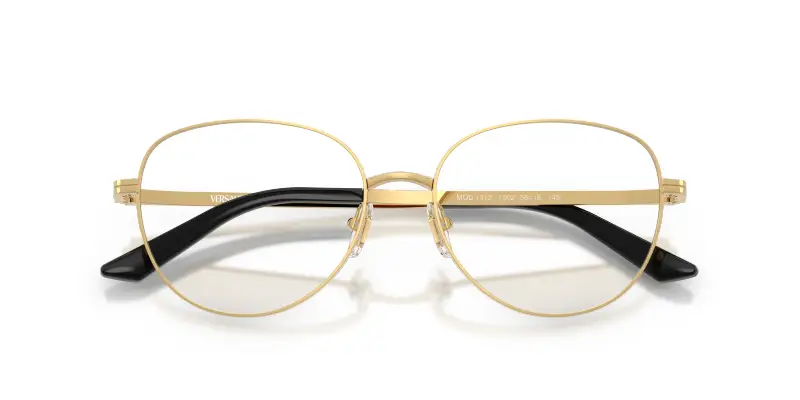 Donna VE1312 1002 Montature da vista Metallo Oro Trasparente Pantos Normale miniatura 2