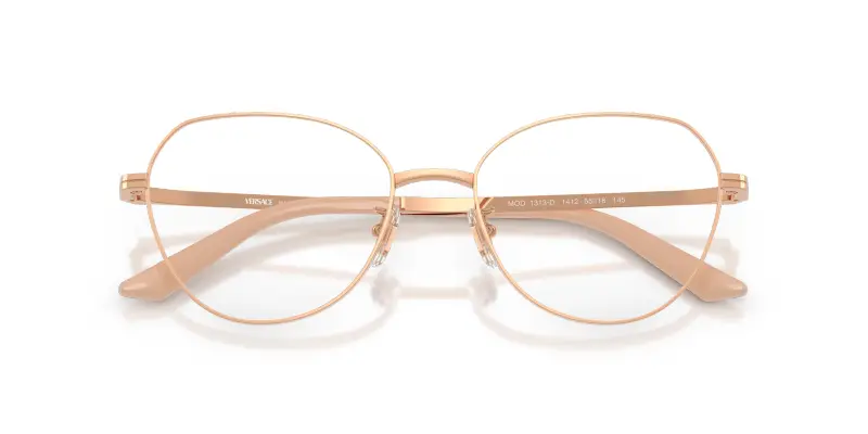 Donna VE1313D 1412 Montature da vista Metallo Oro Trasparente Pantos Normale miniatura 2