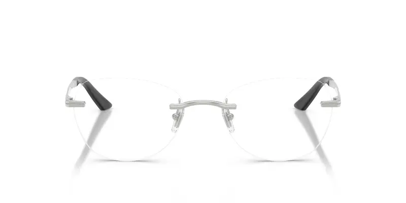 Donna VE1314D 1001 Montature da vista Metallo Argento Trasparente Geometrica Normale miniatura 3