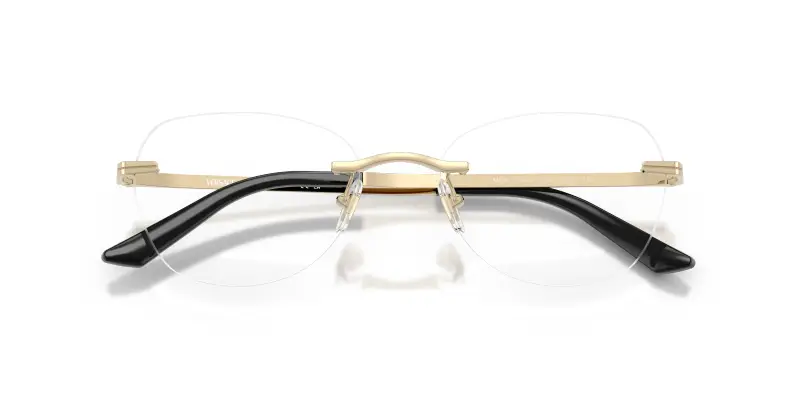 Donna VE1314D 1252 Montature da vista Metallo Oro Trasparente Geometrica Normale miniatura 2