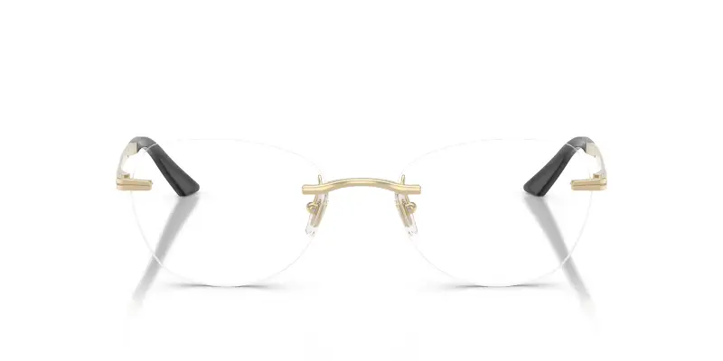 Donna VE1314D 1252 Montature da vista Metallo Oro Trasparente Geometrica Normale miniatura 3