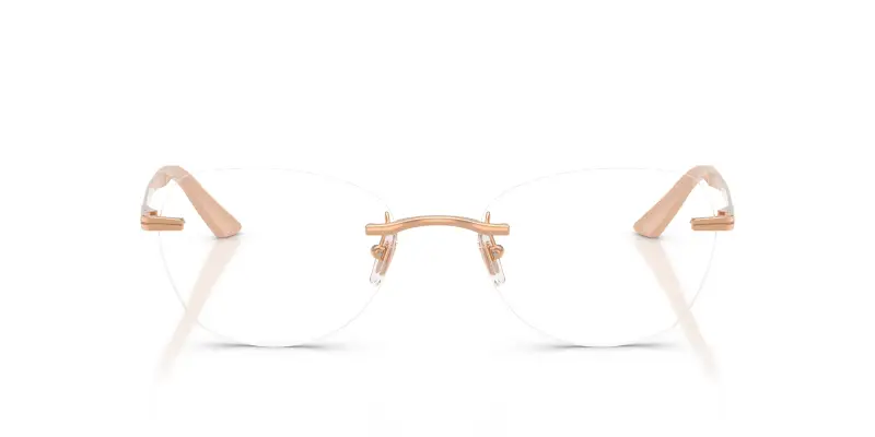 Donna VE1314D 1412 Montature da vista Metallo Oro Trasparente Geometrica Normale miniatura 3