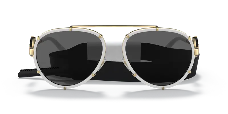 Versace Occhiali da sole Donna Bianco 855611 miniatura 2