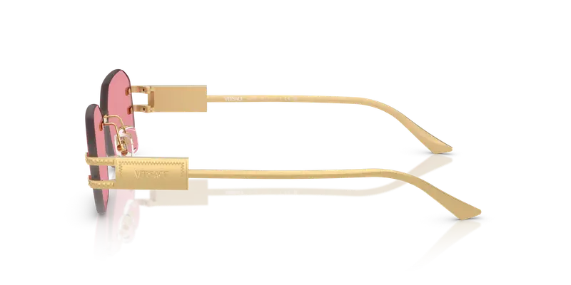 Versace Occhiali da sole Donna Oro Rosa 838397 miniatura 3