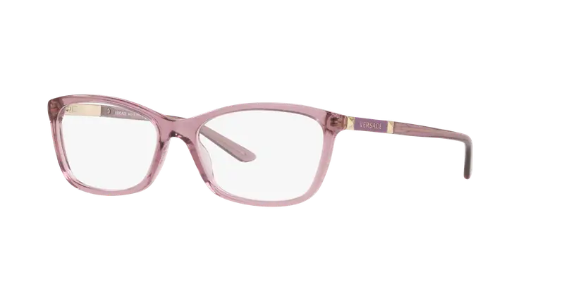 Versace Donna VE3186  5279 Montature da vista Acetato Viola Trasparente Farfalla Normale
