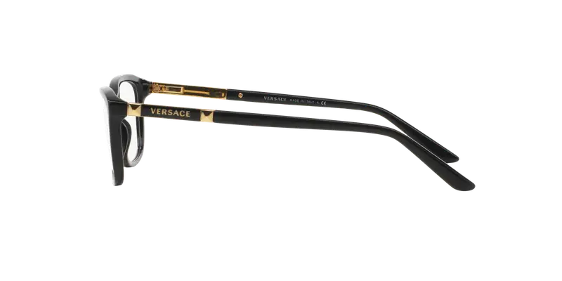 Versace Donna VE3186 GB1 Montature da vista Acetato Nero Trasparente Farfalla Normale miniatura 2