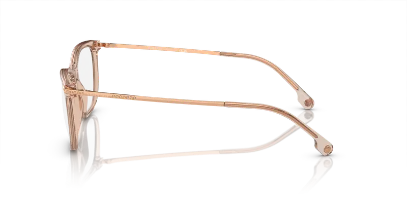 Versace Donna VE3274B 5215 Montature da vista Acetato Marrone Trasparente Pillow Normale miniatura 3