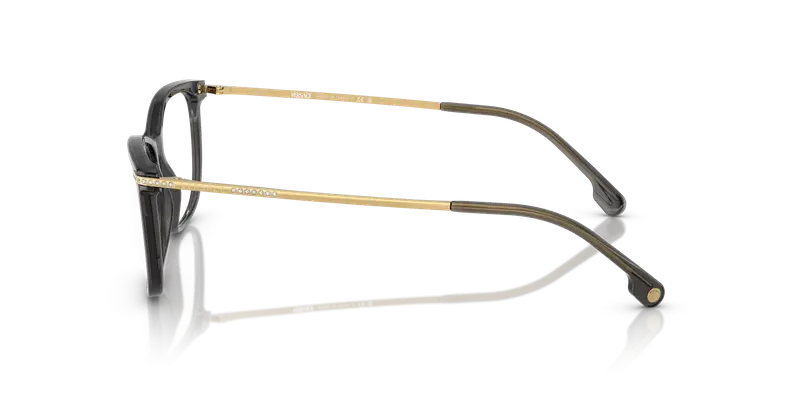 Versace Donna VE3274B 5483 Montature da vista Acetato Nero Trasparente Pillow Normale miniatura 3