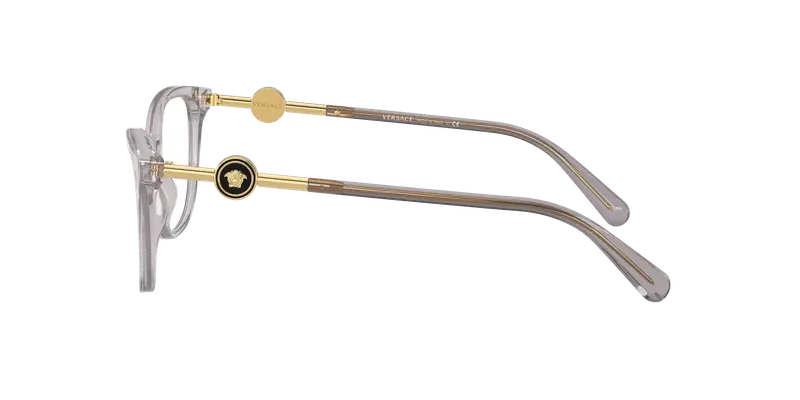 Versace Donna VE3293 593 Montature da vista Acetato Grigio Trasparente Cat Eye Normale miniatura 2