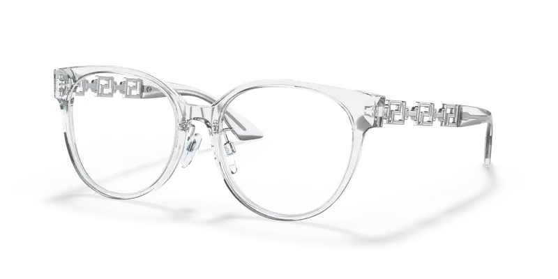 Versace Donna VE3302D 148 Montature da vista Acetato Trasparente Trasparente Pantos Normale miniatura 3