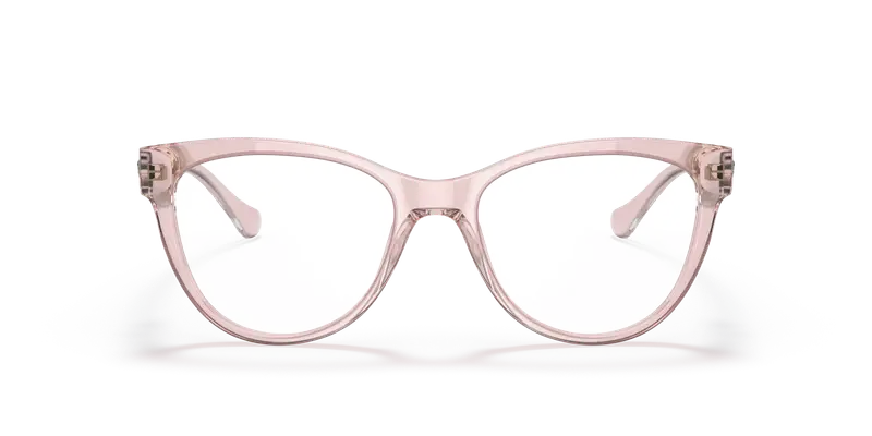Versace Donna VE3304 5339 Montature da vista Acetato Rosa Trasparente Cat Eye Normale miniatura 2