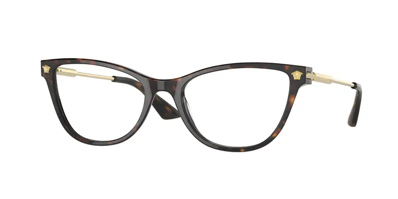 Versace Donna VE3309  108 Montature da vista Acetato Tartaruga Trasparente Cat Eye Normale