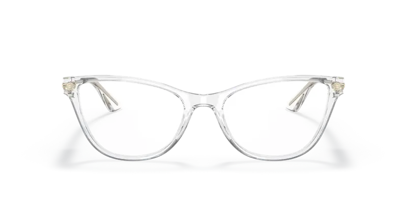 Versace Donna VE3309 148 Montature da vista Acetato Trasparente Trasparente Cat Eye Normale miniatura 2