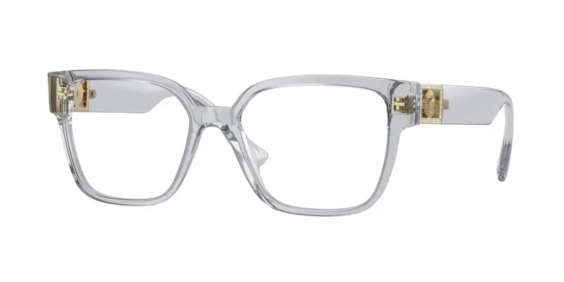Versace Donna VE3329B  5305 Montature da vista Acetato Grigio Trasparente Squadrata Normale