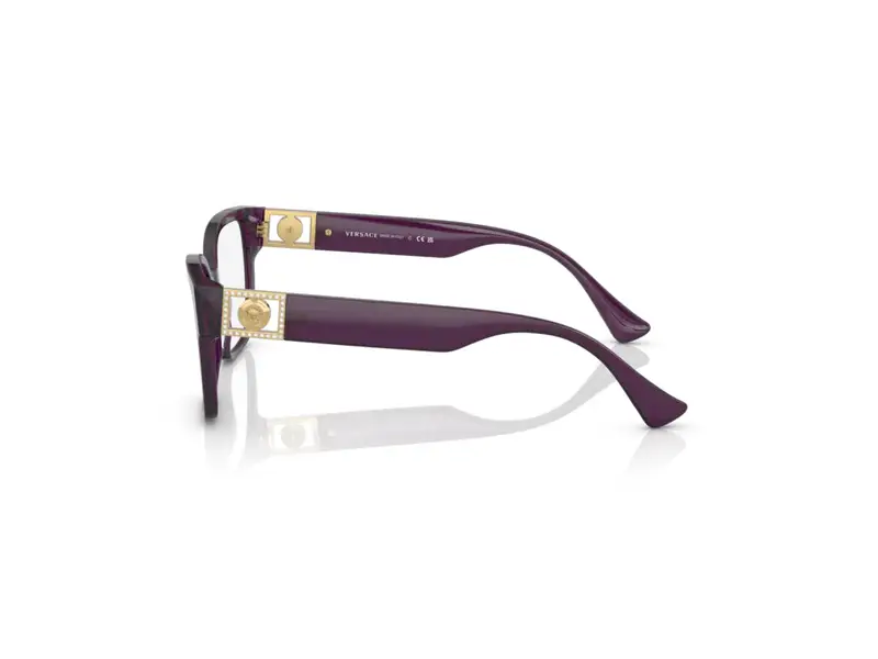Versace Donna VE3329B 5384 Montature da vista Acetato Prugna Squadrata miniatura 2