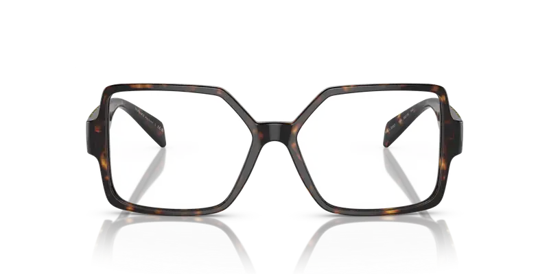 Versace Donna VE3337 108 Montature da vista Acetato Tartaruga Trasparente Squadrata Normale miniatura 2