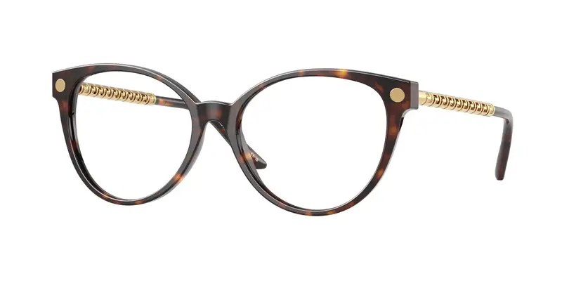 Versace Donna VE3353 108 Montature da vista Acetato Tartaruga Trasparente Cat Eye Normale