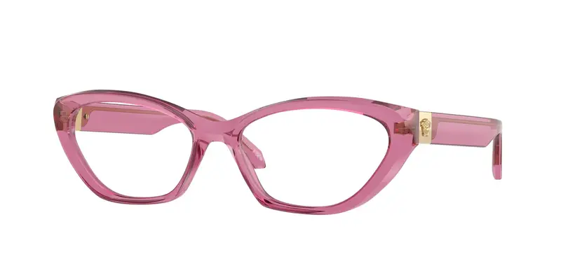 Versace Donna VE3356  5469 Montature da vista Acetato Rosa Trasparente Cat Eye Normale