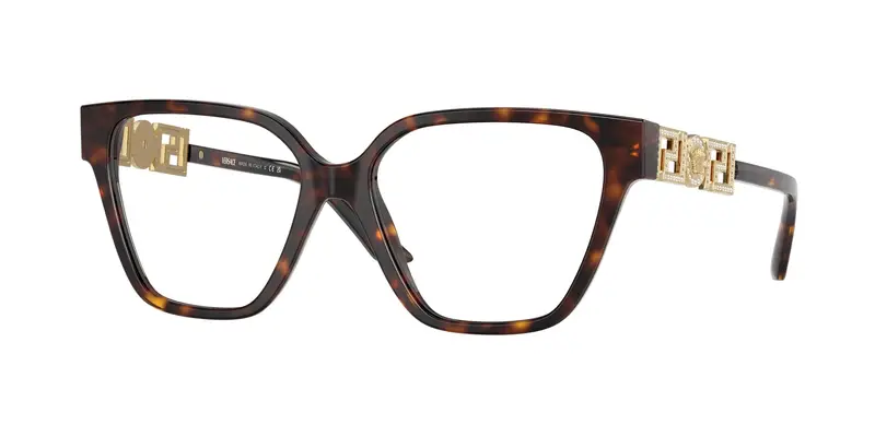 Donna VE3358B 108 Montature da vista Acetato Tartaruga Trasparente Geometrica Normale