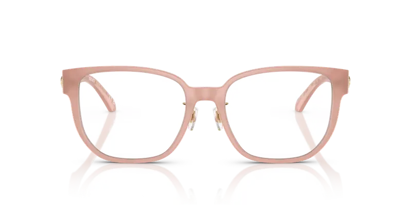 Versace Donna VE3360D 5394 Montature da vista Acetato Rosa Trasparente Squadrata Normale miniatura 2