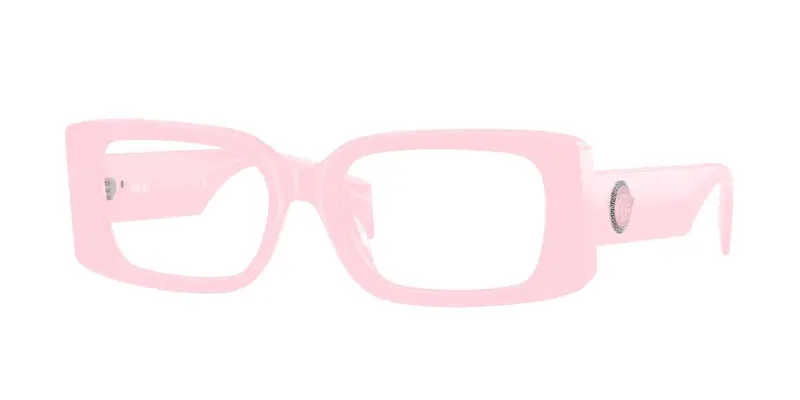 Versace Donna VE3362U  5485 Montature da vista Acetato Rosa Trasparente Squadrata Normale