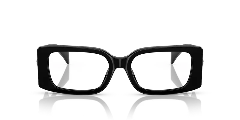 Versace Donna VE3362U GB1 Montature da vista Acetato Nero Trasparente Squadrata Normale miniatura 2