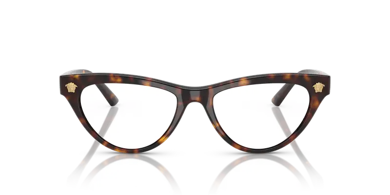 Versace Donna VE3364U 108 Montature da vista Iniettato Tartaruga Trasparente Cat Eye Normale miniatura 2