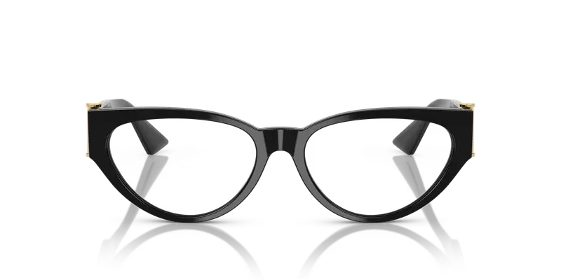 Versace Donna VE3366 GB1 Montature da vista Acetato Nero Trasparente Cat Eye Normale miniatura 2