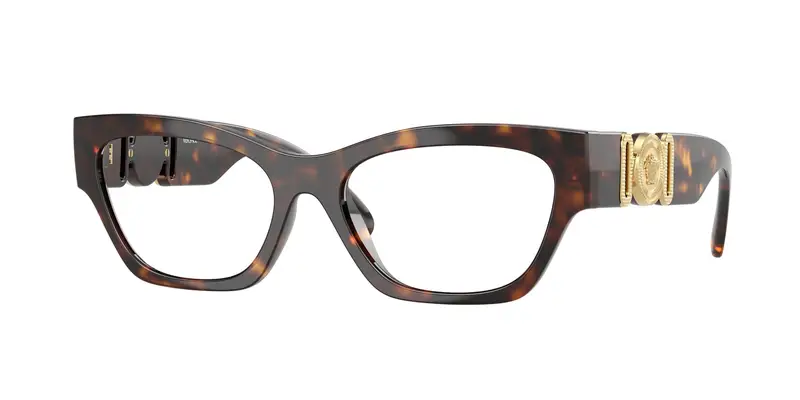 Donna VE3367U 108 Montature da vista Iniettato Tartaruga Trasparente Cat Eye Normale