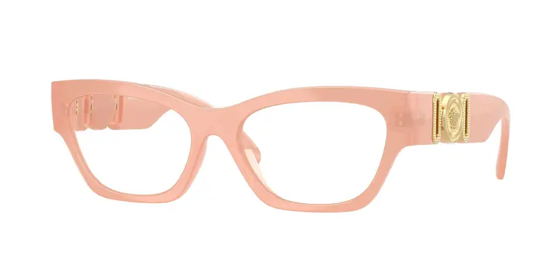 Versace Donna VE3367U  5392 Montature da vista Iniettato Rosa Trasparente Cat Eye Normale