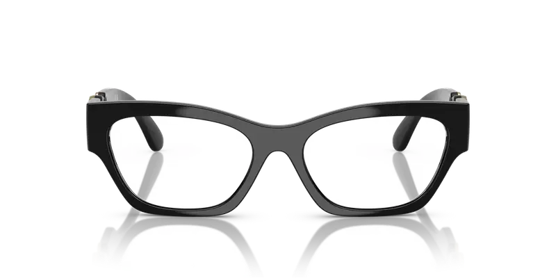 Versace Donna VE3367U GB1 Montature da vista Iniettato Nero Trasparente Cat Eye Normale miniatura 2