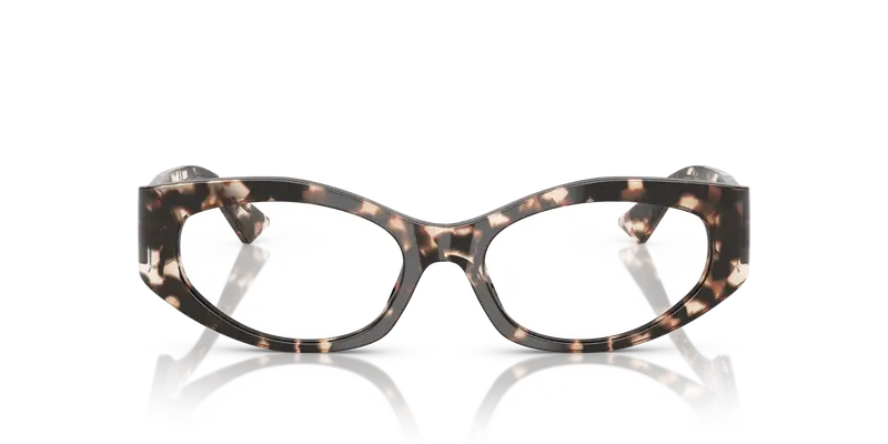 Versace Donna VE3369 5498 Montature da vista Acetato Tartaruga Trasparente Geometrica Normale miniatura 2