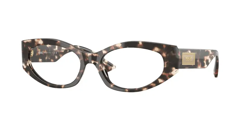 Donna VE3369 5498 Montature da vista Acetato Tartaruga Trasparente Geometrica Normale