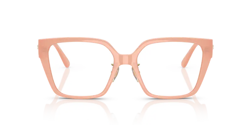 Versace Donna VE3371D 5497 Montature da vista Iniettato Rosa Trasparente Squadrata Normale miniatura 2