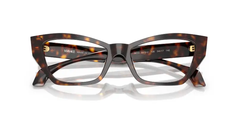 Donna VE3373U 108 Montature da vista Acetato Marrone Trasparente Cat Eye Normale miniatura 2
