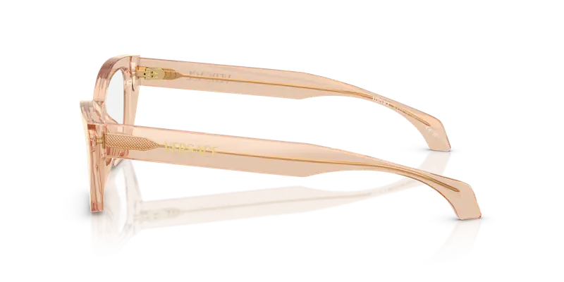 Versace Donna VE3373U 5518 Montature da vista Acetato Marrone Trasparente Cat Eye Normale miniatura 3