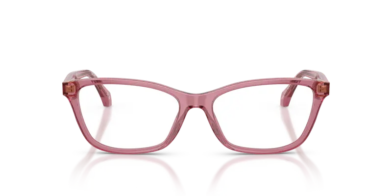 Versace Donna VE3375 5234 Montature da vista Acetato Rosso Trasparente Cat Eye Normale miniatura 2