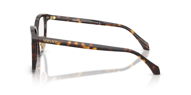 Versace Donna VE3378D 108 Montature da vista Acetato Marrone Trasparente Pillow Normale miniatura 3