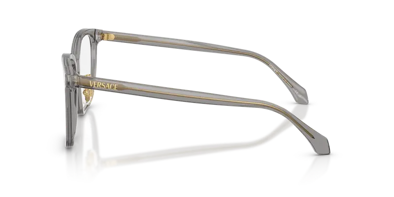 Versace Donna VE3378D 5510 Montature da vista Acetato Grigio Trasparente Pillow Normale miniatura 3