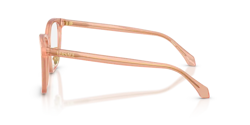 Versace Donna VE3378D 5526 Montature da vista Acetato Arancione Trasparente Pillow Normale miniatura 3