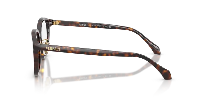 Versace Donna VE3379D 108 Montature da vista Acetato Marrone Trasparente Pantos Normale miniatura 3