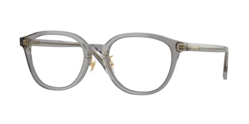 Versace Donna VE3379D  5510 Montature da vista Acetato Grigio Trasparente Pantos Normale