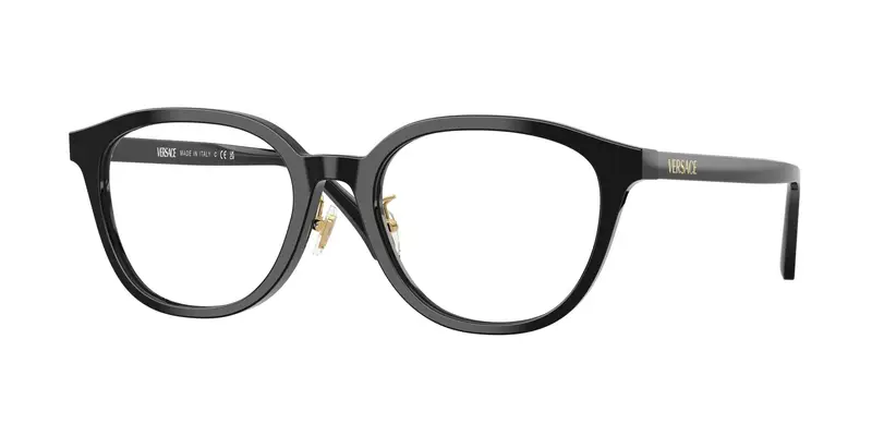 Versace Donna VE3379D  GB1 Montature da vista Acetato Nero Trasparente Pantos Normale